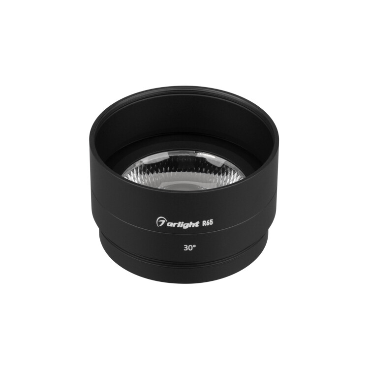 Arlight Насадка с фиксированным углом LGD-ARTIFACT-LENS-R65 (BK, 30 deg) (Металл) (057125) превью в интернет-магазине электрики Форум Электро в Москве
