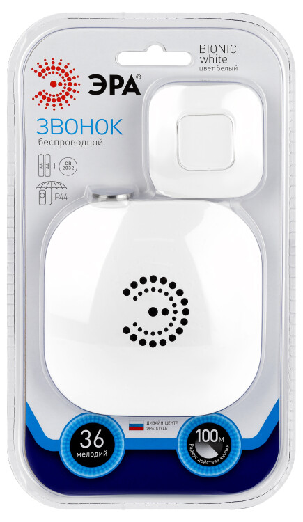 ЭРА 90666 Звонок BIONIC White беспроводной (Б0017748) превью в интернет-магазине электрики Форум Электро в Москве