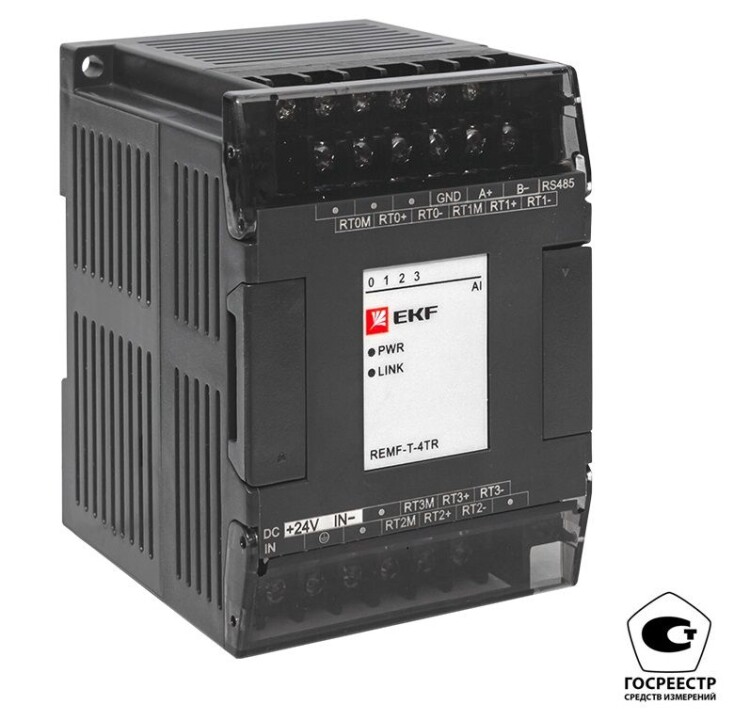 EKF Модуль ввода термосопротивлений REMF 4 PRO-Logic (с поверкой) (REMF-T-4TR-V) превью в интернет-магазине электрики Форум Электро в Москве