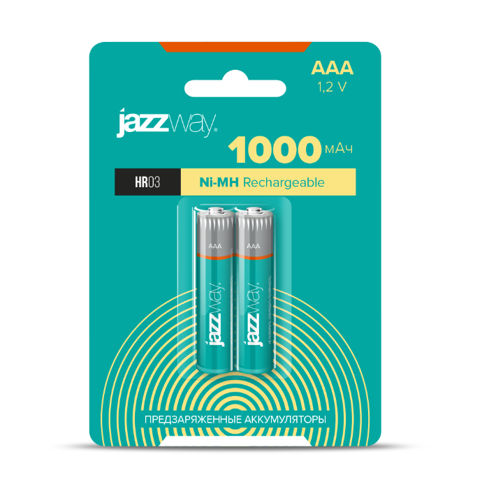 Jazzway Акк. AAA 1000мАч предзаряженные BL-2 (.5007932) превью в интернет-магазине электрики Форум Электро в Москве