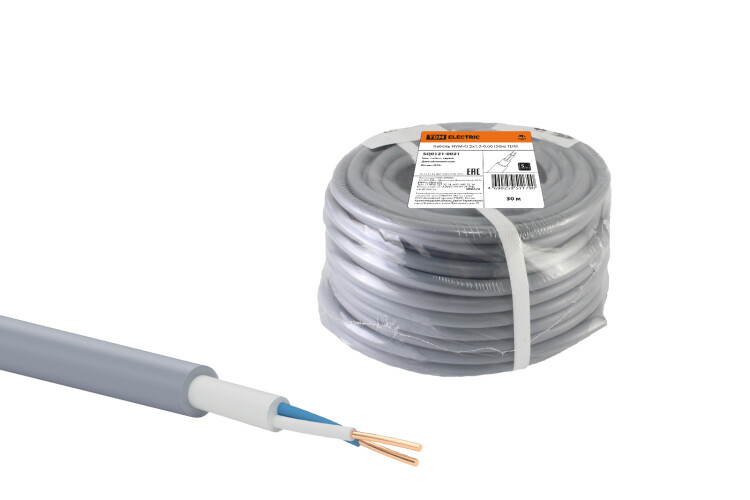 Электро кабельКабельNYM-O2х1,5-0,66(30м)TDM (SQ0121-0021) превью в интернет-магазине электрики Форум Электро в Москве