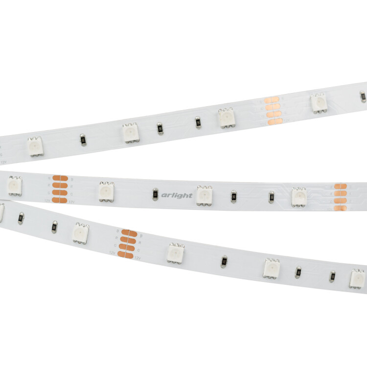 Arlight Светодиодная лента RT 2-5000 12V RGB (5060, 150 LED, LUX) (7.2 Вт/м, IP20) (010596(B)) превью в интернет-магазине электрики Форум Электро в Москве