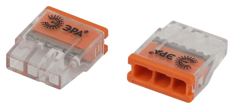 Клемма ЭРА NO-225-433 быстрозажимная 2273-203 компактная 3-проводная 0.2-2.5 мм2 (упаковка 4 шт. (Б0067926) превью в интернет-магазине электрики Форум Электро в Москве