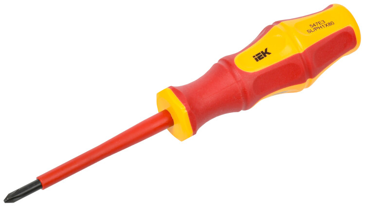 ARMA2L 3 Отвертка диэлектрическая PH/SL1х80 К3 IEK (A2L3-SC30-K3-HS-10-080) превью в интернет-магазине электрики Форум Электро в Москве