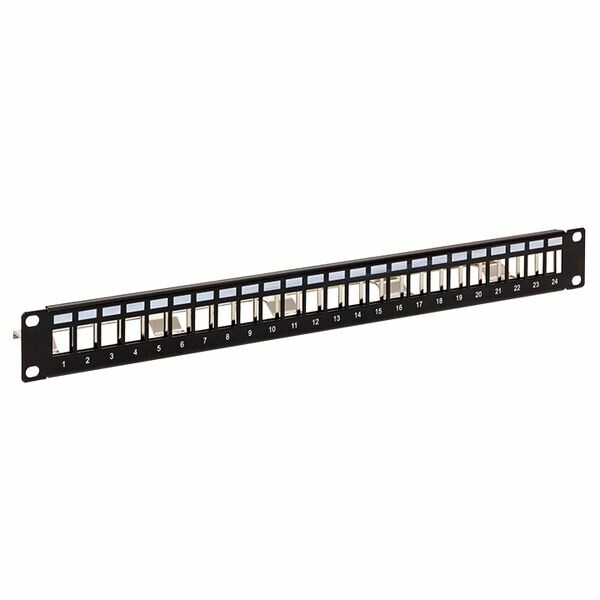 EKF TeraLINK PRO Патч-панель модульная TeraLINK PRO 19'' 1U экранированная 24 порта с органайзером (пустая) (TRP-MODP-FTP-1U24) превью в интернет-магазине электрики Форум Электро в Москве EKF TeraLINK PRO Патч-панель модульная TeraLINK PRO 19'' 1U экранированная 24 порта с органайзером (пустая) (TRP-MODP-FTP-1U24) превью в интернет-магазине электрики Форум Электро в Москве