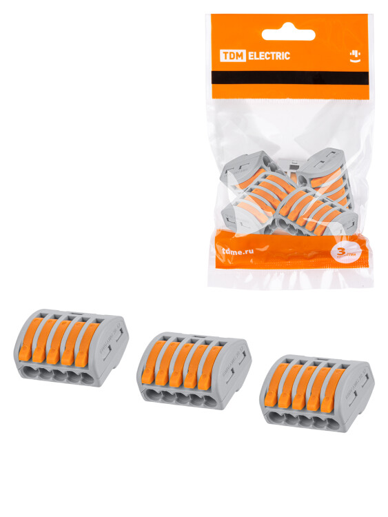 TDM Соединительная клемма СК-415 (2,5мм2) (5 шт/упак) (SQ0527-0013) превью в интернет-магазине электрики Форум Электро в Москве