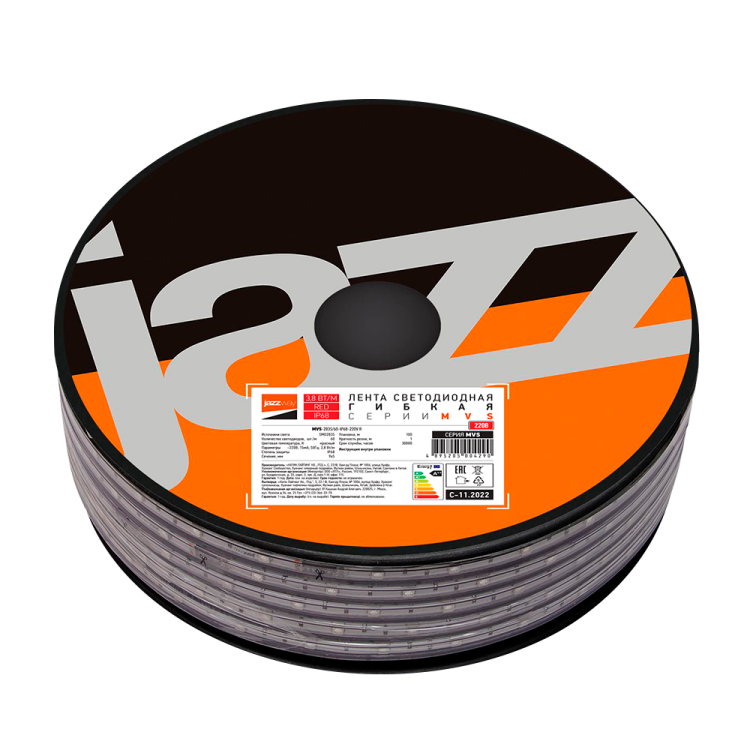 Jazzway Лента MVS-2835/60-IP68-220V- R -1m (красный без аксессуаров) (.5004290A) превью в интернет-магазине электрики Форум Электро в Москве