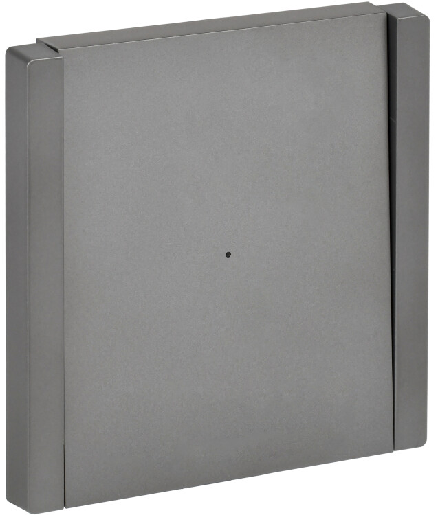 Картинка IEK FORTE&PIANO Сталь Выключатель 1-кл с индикатором 10А FP502 (FP-V10-1-10-1-K46) в интернет-магазине Форум Электро в Москве