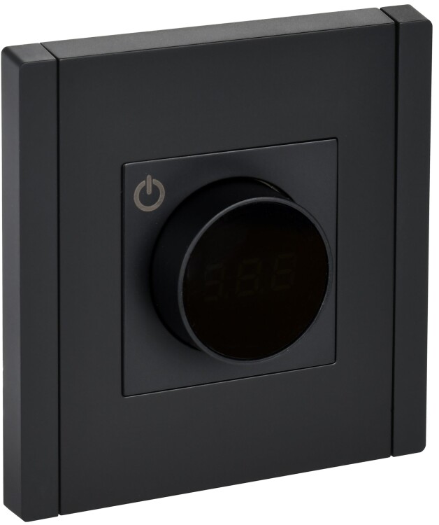 Картинка IEK FORTE&PIANO Черный Термостат электронный с индикатором FP152 (FP-RT11-K02) в интернет-магазине Форум Электро в Москве