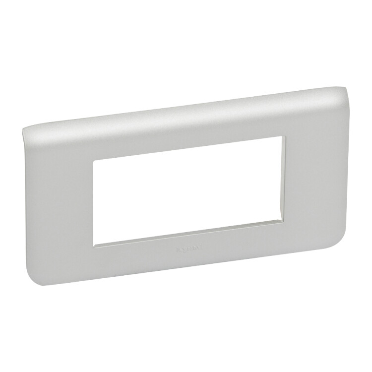 Фотография Legrand Mosaic Алюминий Рамка пластиковая горизонтальная 4 модуля (079314) в интернет-магазине Форум Электро в Москве Картинка Legrand Mosaic Алюминий Рамка пластиковая горизонтальная 4 модуля (079314) в интернет-магазине Форум Электро в Москве