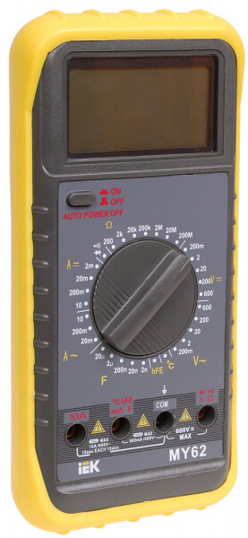 Мультиметр цифровой  Professional MY62 IEK (TMD-5S-062) превью в интернет-магазине электрики Форум Электро в Москве
