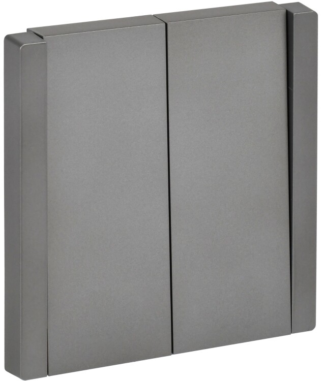 Картинка IEK FORTE&PIANO Сталь Выключатель 2-кл 10А FP505 (FP-V20-0-10-1-K46) в интернет-магазине Форум Электро в Москве