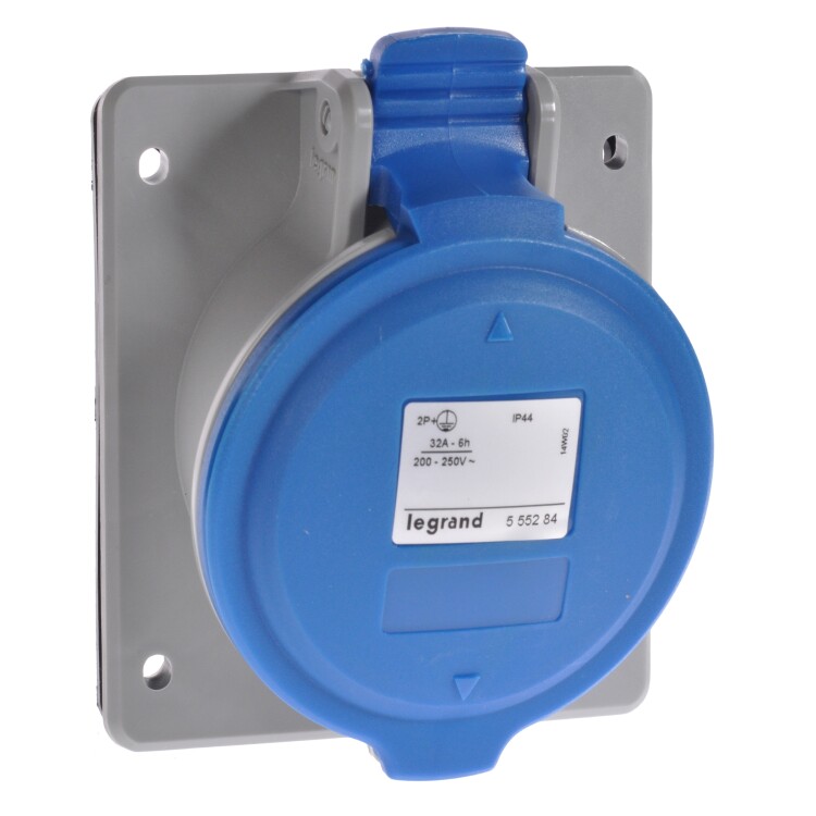 Legrand Розетка встр. 32А 3К+H+З 230В IP44. (555286) превью в интернет-магазине электрики Форум Электро в Москве