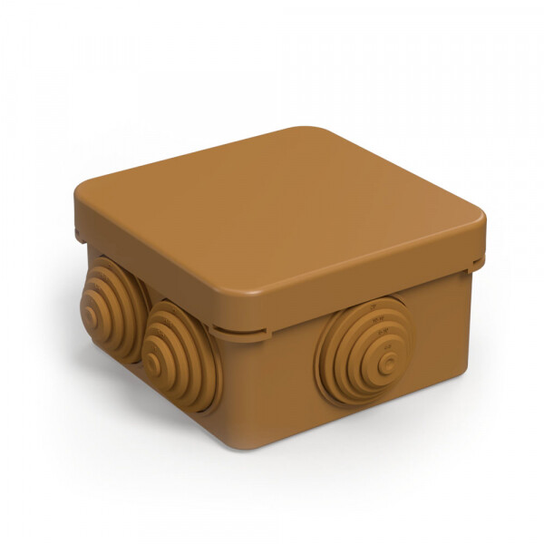 Коробка распределительная 40-0200-8001 для о/п безгалогенная (HF) бук 70х70х40 (132шт/кор) Промрукав (40-0200-8001) превью в интернет-магазине электрики Форум Электро в Москве