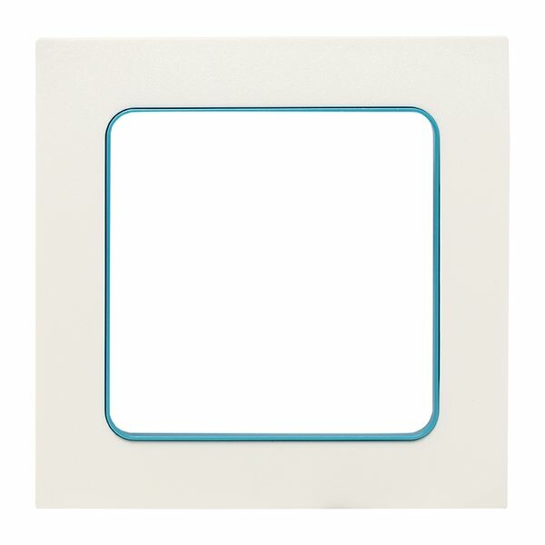 Картинка EKF PROxima Стокгольм Белый Линия синяя Рамка 1-ая (EXM-G-304-30) в интернет-магазине Форум Электро в Москве