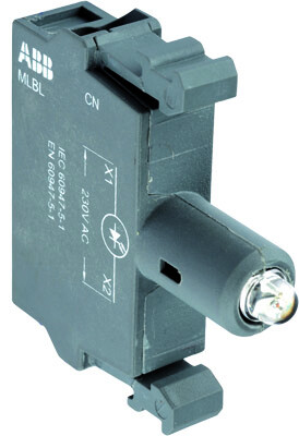ABB MLBL-06R Патрон со встроенным светодиодом красный 220В DC (1SFA611621R1061) превью в интернет-магазине электрики Форум Электро в Москве