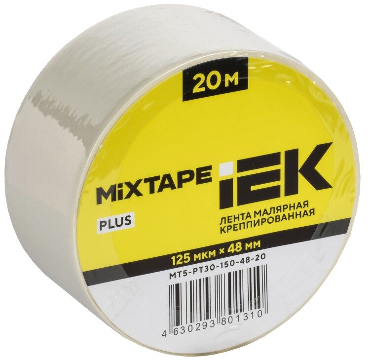 MIXTAPE PLUS Лента малярная креппир. 125мкм 48х20м IEK (MT5-PT30-150-48-20) превью в интернет-магазине электрики Форум Электро в Москве