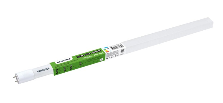 IEK GENERICA Лампа LED T8 линейная 600мм 10Вт 230В 6500К G13 (LL-T8-10-230-65-G13-G) превью в интернет-магазине электрики Форум Электро в Москве