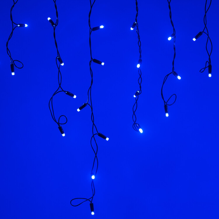 Arlight Светодиодная гирлянда ARD-EDGE-CLASSIC-2400x600-BLACK-88LED-FLASH BLUE (230V, 6W) (Ardecoled, IP65) (026010) превью в интернет-магазине электрики Форум Электро в Москве