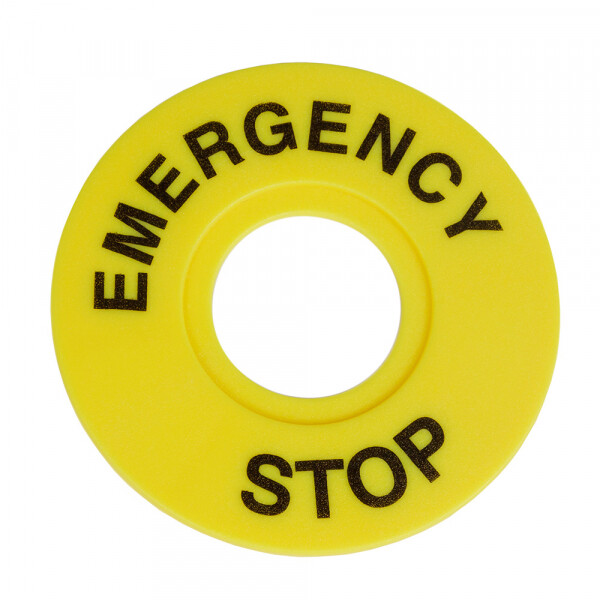 Бирка «Стоп» OptiSignal D22 A45-MH2260 круглая 60мм (EMERGENCY STOP) ZBY9320 (332199) превью в интернет-магазине электрики Форум Электро в Москве