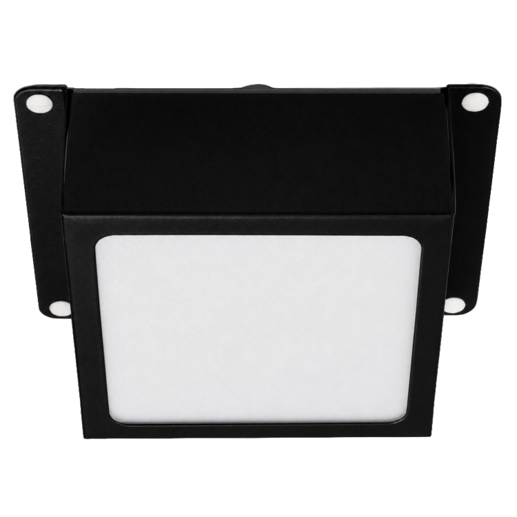 Jazzway Светильник светодиодный ДВО PPL 089/G OPAL 9W 4000K BLACK IP40 "Грильято" 100*100мм "Домино" (.5065260) превью в интернет-магазине электрики Форум Электро в Москве