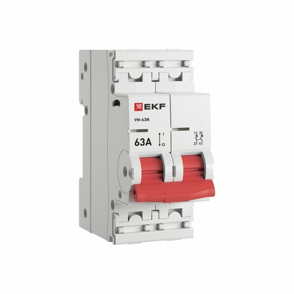 EKF PROxima Выключатель нагрузки 2P 63А ВН-63N (S63263) превью в интернет-магазине электрики Форум Электро в Москве EKF PROxima Выключатель нагрузки 2P 63А ВН-63N (S63263) превью в интернет-магазине электрики Форум Электро в Москве