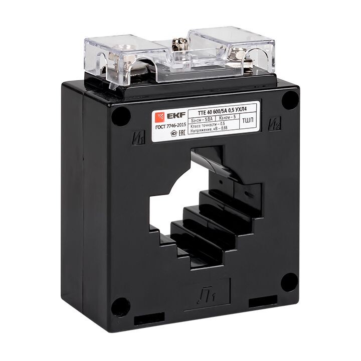 EKF Трансформатор тока ТТЕ-40-600/5А класс точности 0,5S PROxima (tte-40-600-0.5S) превью в интернет-магазине электрики Форум Электро в Москве