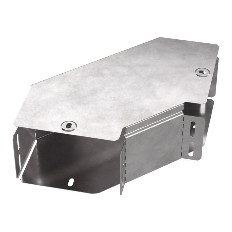 Промрукав Угол горизонтальный 90 градусов с крышкой Стандарт 150х100 (PR16.0416) превью в интернет-магазине электрики Форум Электро в Москве