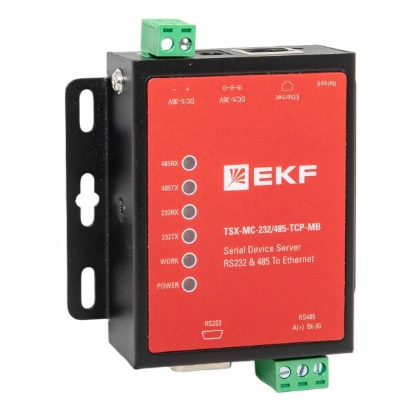 EKF Преобразователь RS-232/485 в Ethernet, Modbus TCP/RTU/ASCII TSX (TSX-MC-232/485-TCP-MB) превью в интернет-магазине электрики Форум Электро в Москве EKF Преобразователь RS-232/485 в Ethernet, Modbus TCP/RTU/ASCII TSX (TSX-MC-232/485-TCP-MB) превью в интернет-магазине электрики Форум Электро в Москве