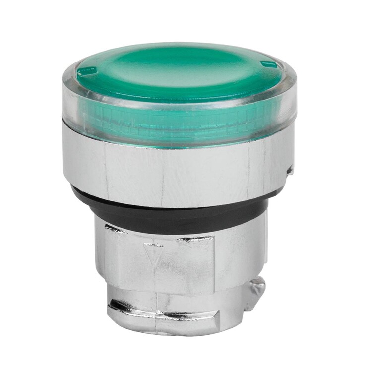 КЭАЗ Головка кнопки OptiSignal D22 A4-PL-3 с подсветкой зеленая металл ZB4BW333. (332257) превью в интернет-магазине электрики Форум Электро в Москве