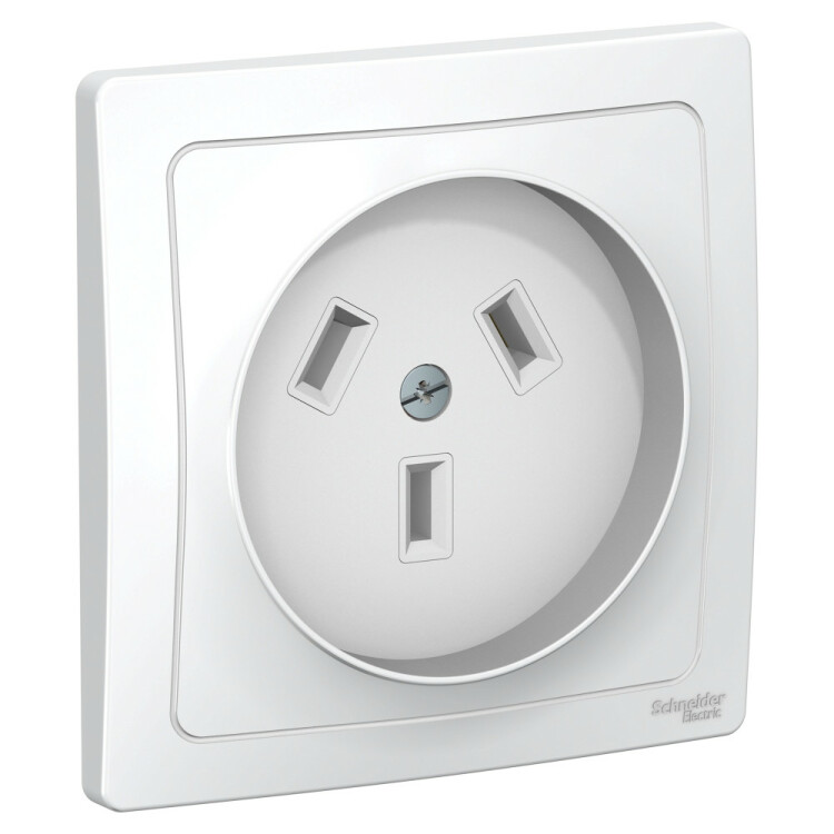 Картинка Systeme Electric Blanca внутр Бел Розетка силовая 2Р+N, 32А, 250В (BLNSR003231) в интернет-магазине Форум Электро в Москве