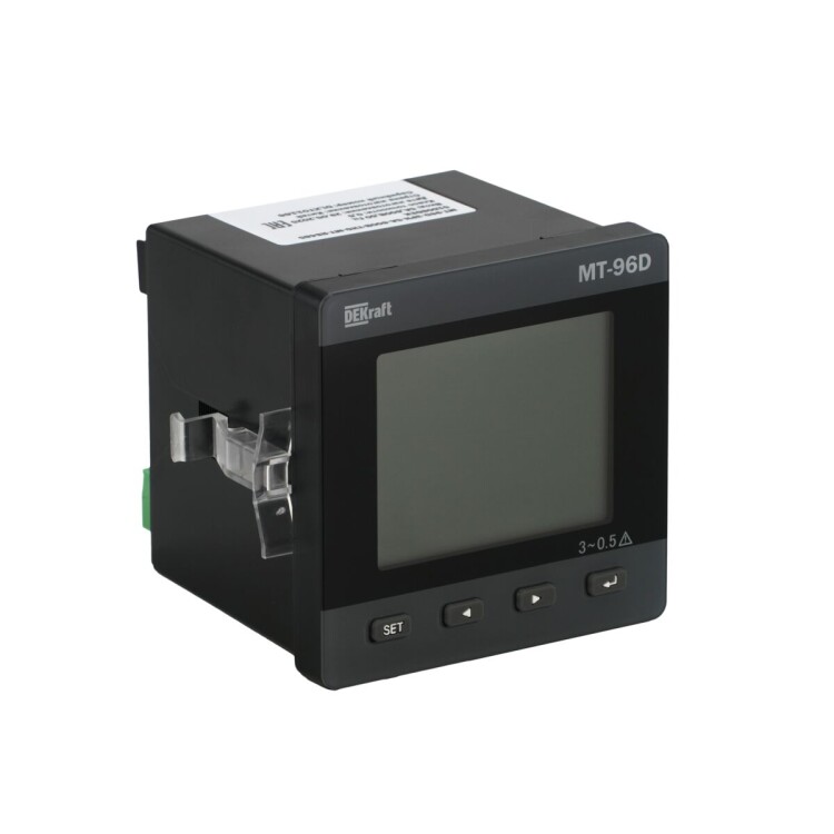 Dekraft Мультиметр 96х96мм трехфазный, вход 100В 1А, THD, RS485, МТ-96D (51502DEK) превью в интернет-магазине электрики Форум Электро в Москве