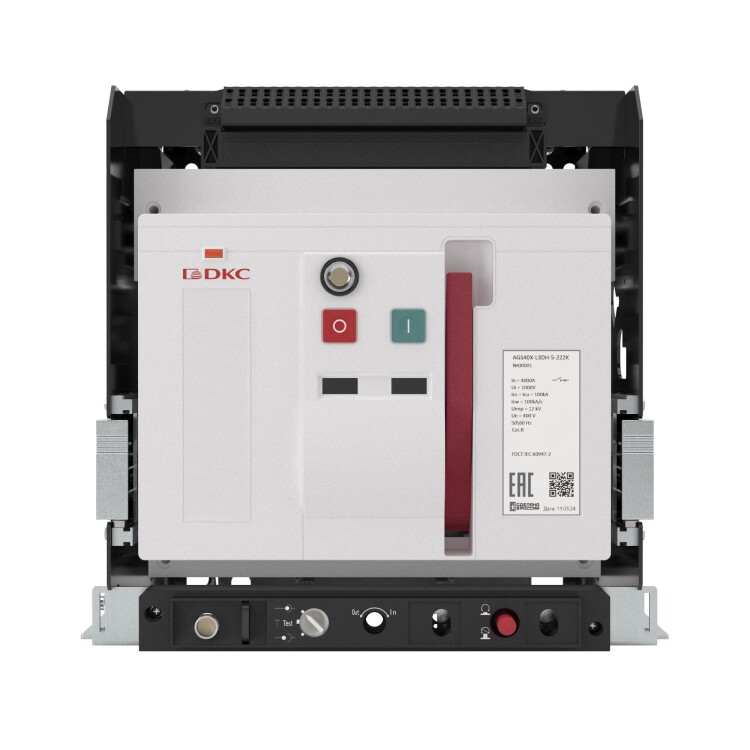 Выключатель нагрузки YON AGS20H-M3DH-0-222K, 85 кА, типоразмер M, выкатной, управление 220 В AC, горизонтальное подключение (AGS20H-M3DH-0-222K) превью в интернет-магазине электрики Форум Электро в Москве