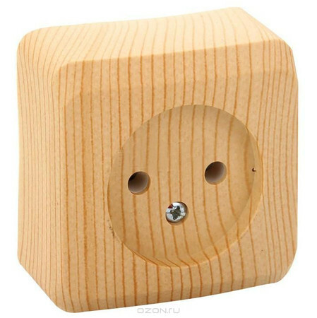 Картинка ЭТЮД О/У РОЗЕТКА без заземления без шторок 16А 250B, СОСНА, Россия (PA16-001D) в интернет-магазине Форум Электро в Москве