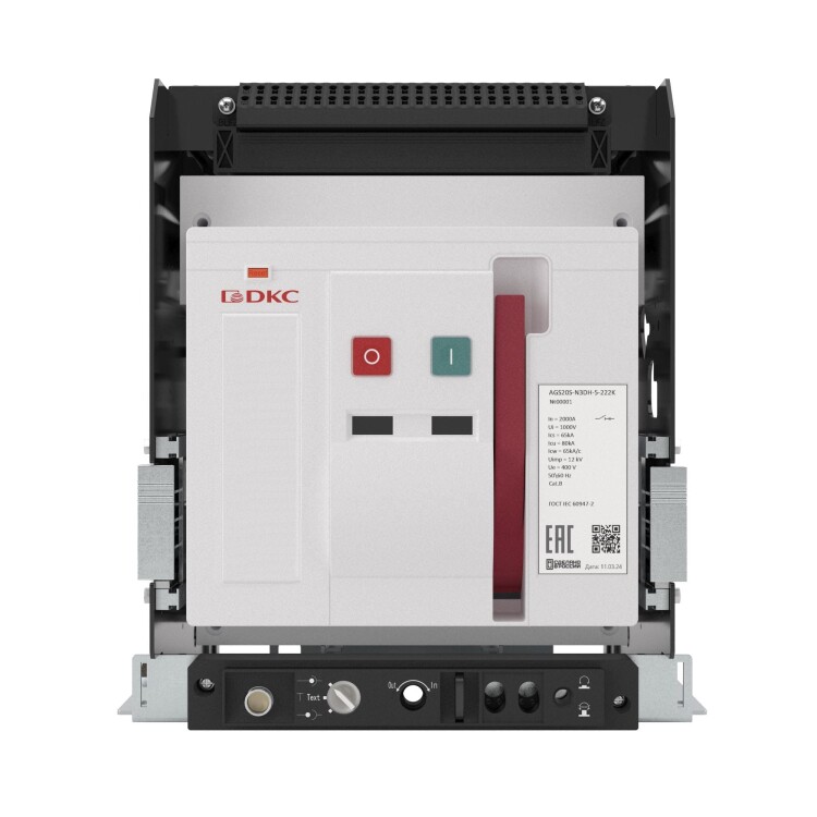 Выключатель нагрузки YON AGS10S-N3DH-0-222K, 80 кА, типоразмер N, выкатной, управление 220 В AC, горизонтальное подключение (AGS10S-N3DH-0-222K) превью в интернет-магазине электрики Форум Электро в Москве