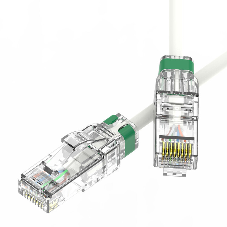 DKC Патч-корд неэкранированный SLIM CAT6A U/UTP 4х2, 28 AWG, LSZH, белый, 3м (RN6AUU4530WH-28) превью в интернет-магазине электрики Форум Электро в Москве