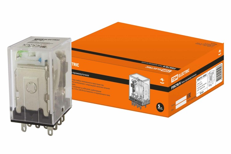 TDM Реле РЭК78/4 с инд. 3А 12В AC (SQ0701-0065) превью в интернет-магазине электрики Форум Электро в Москве