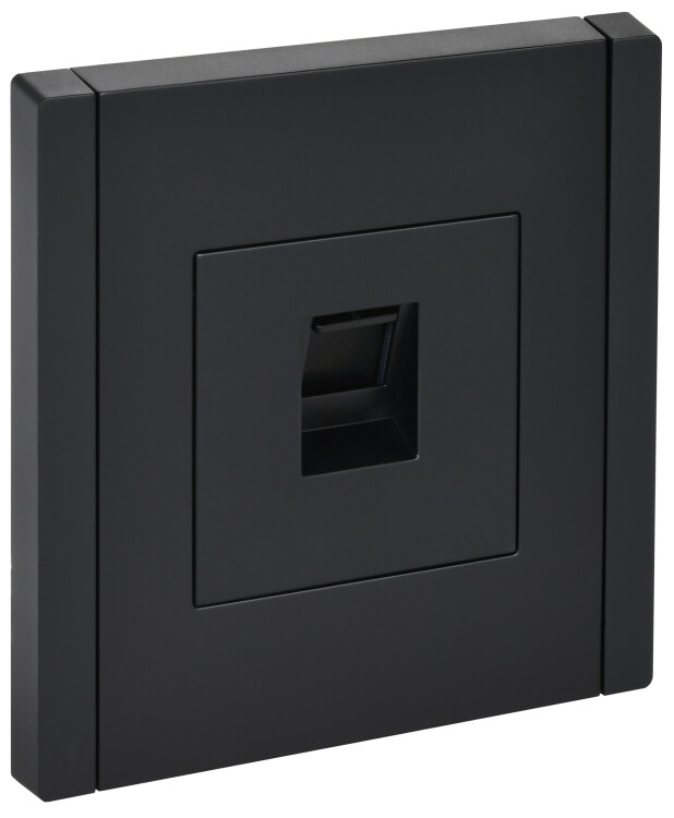 Фотография IEK FORTE&PIANO Черный Розетка комп. RJ45 кат.5E FP132 (FP-K10-1-K02) в интернет-магазине Форум Электро в Москве Картинка IEK FORTE&PIANO Черный Розетка комп. RJ45 кат.5E FP132 (FP-K10-1-K02) в интернет-магазине Форум Электро в Москве
