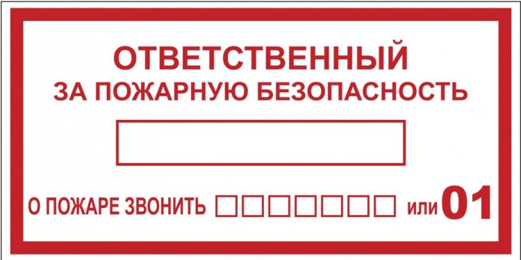 EKF Знак наклейка B03 "Ответственный за пожарную безопасность" (100x200) ГОСТ 12.4.026-2015 PROxima (an-4-05) превью в интернет-магазине электрики Форум Электро в Москве