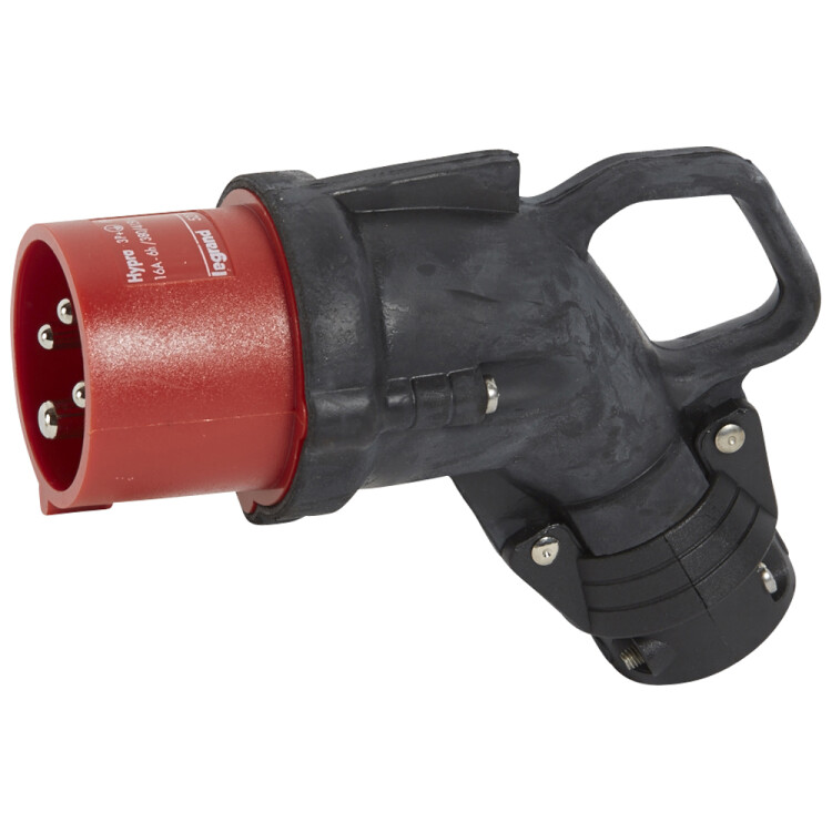 Legrand Hypra Угловая вилка IP 44 3К+З 16 А резина (052153) превью в интернет-магазине электрики Форум Электро в Москве