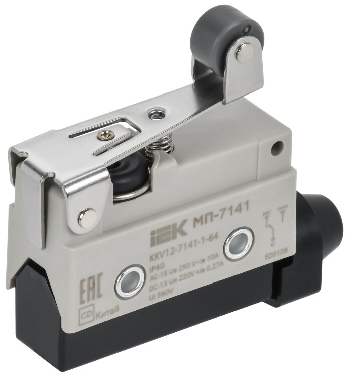 IEK Микр. конц. МП-7141 укор. рычаг с рол. IP40 (KKV12-7141-1-64) превью в интернет-магазине электрики Форум Электро в Москве