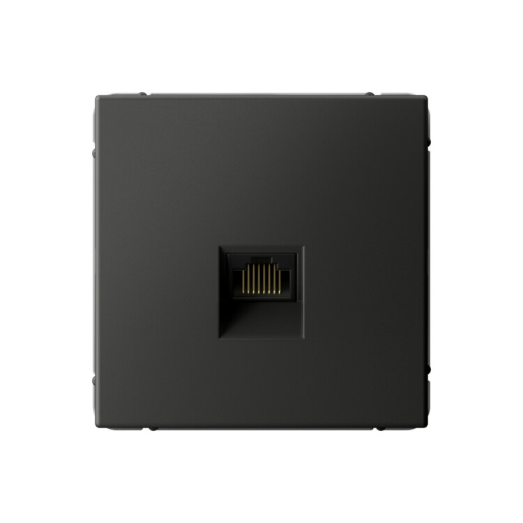 Картинка ARTGALLERY РОЗЕТКА компьютерная RJ45, кат. 6A, механизм, БАЗАЛЬТ (GAL001486) в интернет-магазине Форум Электро в Москве