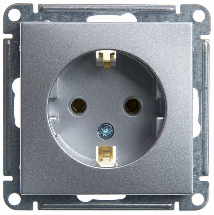 Фотография Systeme Electric Wessen 59 Матовый хром Розетка с/з без шторок, 16А (RS16-154-5-86) в интернет-магазине Форум Электро в Москве Картинка Systeme Electric Wessen 59 Матовый хром Розетка с/з без шторок, 16А (RS16-154-5-86) в интернет-магазине Форум Электро в Москве