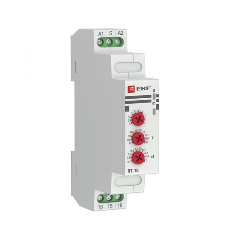 Картинка EKF PROxima Реле времени (10 устанавл. функц.) RT-10 12-240В (rt-10-12-240) в интернет-магазине электрики Форум Электро в Москве