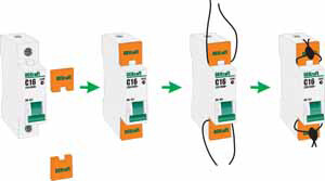 Заглушка клеммная пломбируемая для ВА-101 КЗ-1 (18038DEK) превью в интернет-магазине электрики Форум Электро в Москве