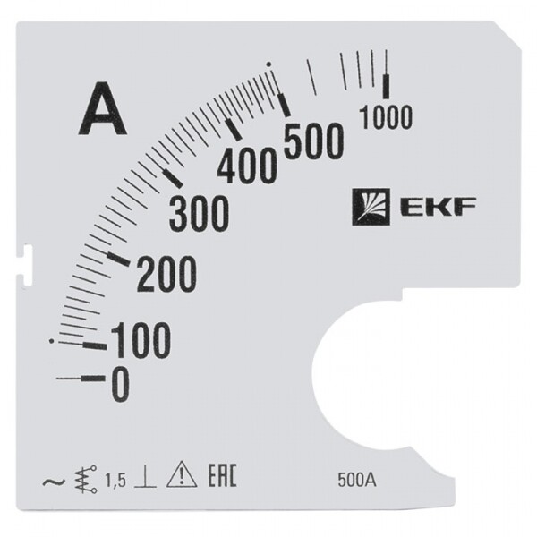 EKF PROxima Шкала сменная для A961 500/5А-1,5.