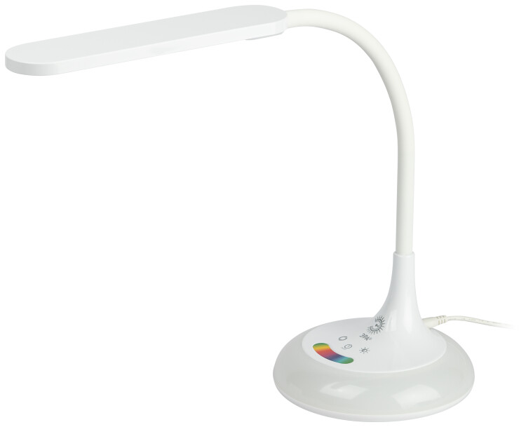 ЭРА Настольный светильник NLED-481-10W-W светодиодный с RGB ночником белый (Б0048591) превью в интернет-магазине электрики Форум Электро в Москве
