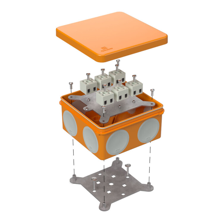 Промрукав Коробка огнестойкая для о/п двухкомпонентная 60-0300-FR2.5-12 Е15-Е120 100х100х50 (60-0300-FR2.5-12) превью в интернет-магазине электрики Форум Электро в Москве