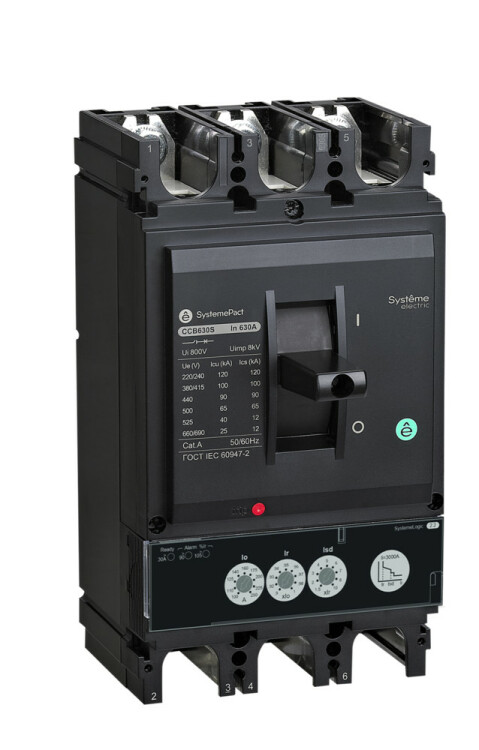 Systeme Electric Автоматический выключатель SYSTEMEPACT CCB630 50KA 3P3D S2.3 630A рычаг (SPC630N63023L3DF) превью в интернет-магазине электрики Форум Электро в Москве