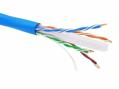 DKC Информационный кабель неэкранированный  U/UTP 4х2 CAT6A, PVC, синий (RN6AUUPV5BL) превью в интернет-магазине электрики Форум Электро в Москве